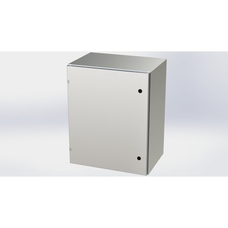Saginaw Control & Engineering 1/4 Turn Latch Electrical Enclosures, 30 in H, 16 in D, 24 in W, NEMA 3R, 4, 4X, 12, 13 SCE-30EL2416SSLP